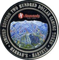 -200 Harrah's Lake Tahoe Heavenly Trail Map 4  2007 obv.